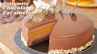 Entremets CHOCOLAT CARAMEL  Gâteau au Chocolat Ultra Gourmand [upl. by Absalom]