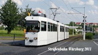 Straßenbahn Würzburg HD [upl. by Enoj473]