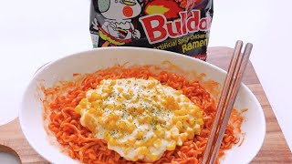 How to Make Spicy Buldak Noodles with Korean Corn Cheese [upl. by Farnsworth]