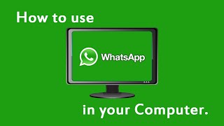 How to use WhatsApp on PC without Bluestacks or Youwave Emulator [upl. by Aissilem]