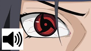 Mangekyou sharingan sound effect 🔊  Itachi activates his mangekyou sharingan [upl. by Ayo]