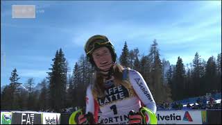 Ski WM 2021 Katharina Liensberger  1 Platz  Slalom  Damen  Lauf 2 [upl. by Rik155]