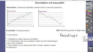 8 Korrelation och kausalitet [upl. by Melville]