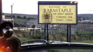 Barnstaple North Devon England Drive Through 1968ish old cine film [upl. by Aja]