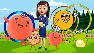 Circle Nursery Rhyme for kids Circle song  Learn Shapes  educational video for children [upl. by Seaddon]