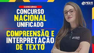 Concurso Nacional Unificado CNU Aulão de Interpretação e compreensão [upl. by Omer287]