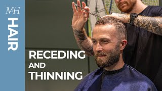 Haircut For Receding and Thinning Hair [upl. by Mindy268]