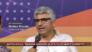 MATTEO RUVOLO DIMISSIONI ASSESSORI UN ATTO POLITICAMENTE SCORRETTO [upl. by Bishop]