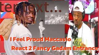 Fancy Gadam Stole De Idea Maccasio React To Fancy Gadam Entrance At His Gadam Nation Concert ❣️ [upl. by Ahnavas]