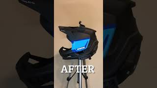 100 Trajecta Full Face Helmet Vinyl Makeover DIY [upl. by Sidwohl675]