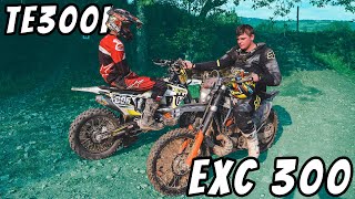 EXC 300 VS TE 300i  mit Fumas und nitro006  AC Kronach [upl. by Moreville]