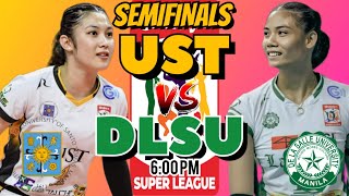 UST Golden Tigresses vs LA SALLE Lady Spikers  2024 Shakeys Super League PreSeason LIVE SCORE [upl. by Atiluj]