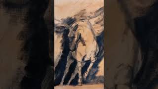 White horse oil painting [upl. by Carlo]