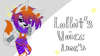 Lolbits voice lines  Gacha club  CapCut  CBPW [upl. by Ydnab]