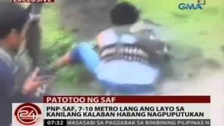 24 Oras PNP SAF nakipagsabayan na sa mga umatake sa kanila nang mapasok ang kubo ni Marwan [upl. by Kandace391]