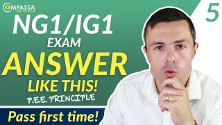 NEBOSH NG1IG1 EXAM Get MORE Marks with The PEE Principle [upl. by Rech]