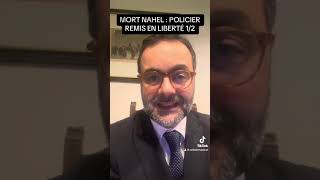 Mort de Nahel  le policier remis en liberté Avocat 12 [upl. by Kip]