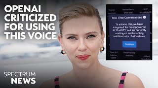 Scarlett Johansson Says ChatGPT Voice Sounds Eerily Similar  Spectrum News [upl. by Nahtannhoj]