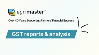 GST Reports amp Analysis  Agrimaster Tutorials [upl. by Swarts]