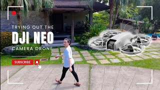 Trying Out the DJI Neo Camera Drone [upl. by Rasecoiluj]