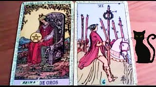 Combinaciones tarot con la REINA de OROS  ARCANOS MENORES DE BASTOS Por TARA [upl. by Ahsilrac579]