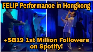 BREAKING FELIPs Performance in HONGKONG  SB19 1st Million Followers on Spotify  Esbi Updates [upl. by Ahsias]