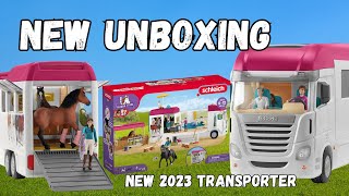 UNBOXING NEW SCHLEICH SET 😱😍  Grayci Grayci  unboxing schleich campervan horses new [upl. by Bez]