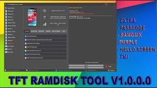 New Release TFT RAMDISK TOOL V1000  2024  Best Tool For iOS System Repair [upl. by Schacker]