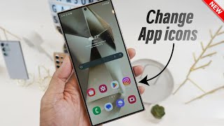 How to change app icons on Samsung  Full Guide [upl. by Loralee]