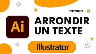 Comment arrondir un texte dans Illustrator [upl. by Attenal661]