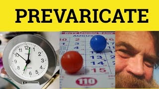 🔵 Prevaricate Prevarication  Prevaricate Meaning  Prevaricate Examples Formal English [upl. by Ethelred297]