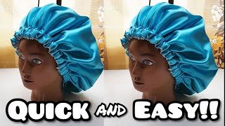 How to make a Satin Bonnet EASIEST WAY [upl. by Kalfas906]