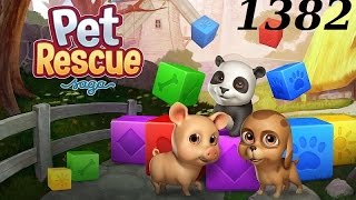 Pet Rescue Saga Level 1382  NO BOOSTERS [upl. by Rednijar]