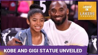 The Lakers Unveil Statue Honoring Kobe and Gigi Bryant and Womens Sports [upl. by Aihsilat251]