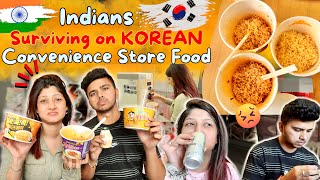 Surviving On KOREAN CVS Food For 24Hrs🍜😱‼️  Manasi Mau [upl. by Randal657]