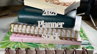 Planner Stack  2025  Life With Kristen hobonichi plannerenvy daydesigner [upl. by Toor560]