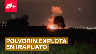 Pánico en Irapuato por explosión de polvorín  N [upl. by Eneluj]