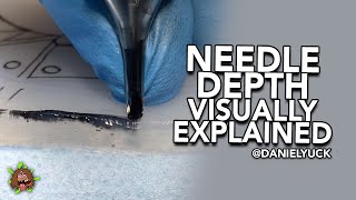 Tattooing 101Needle Depth Visually Explained [upl. by Trueblood]