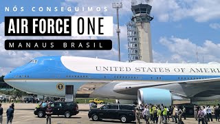 Entramos na pista Air Force One no Brasil [upl. by Nsaj]