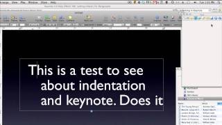 How to Indent and Outdent in Keynote [upl. by Tteve690]