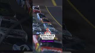 Back to back penalties for the 7 racing nascar nascarplayoffs racecar nascarracing [upl. by Ntsyrk415]