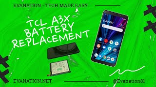 TCL A3X Battery Replacement [upl. by Ecnerewal157]