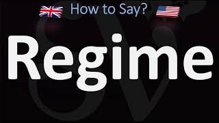 How to Pronounce Regime 2 WAYS UKBritish Vs USAmerican English Pronunciation [upl. by Chil]