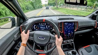 2024 Ford Ranger Raptor  POV First Drive Binaural Audio [upl. by Georgeta751]