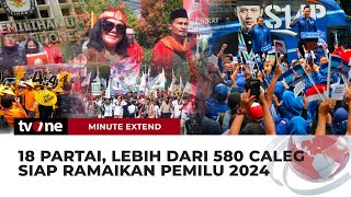 Serbaserbi Pendaftaran Calon Legislatif Pemilu 2024  tvOne Minute [upl. by Florence]