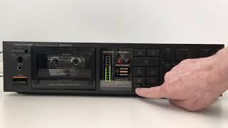 Onkyo TA2066 Tape deck 1983  Recording demo  Accubias [upl. by Ydnil]