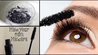 DIY Homemade Mascara  24 hrs Smudgeproof Waterproof Long lasting  100 Natural [upl. by Suzann237]