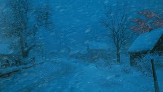 Chilling Blizzard Winds amp Snowstorm Ambience  Howling Winter Winds amp Blowing Snow for Deep Sleep [upl. by Auof188]