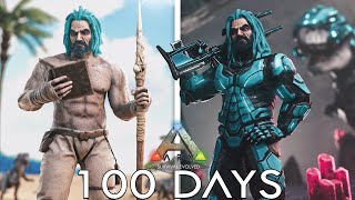 Surviving 100 Days in Hardcore ARK Survival Evolved Island Edition [upl. by Etteuqaj]