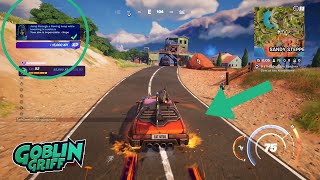 How to Jump through a flaming hoop while boosting in a vehicle  Fortnite [upl. by Kee]